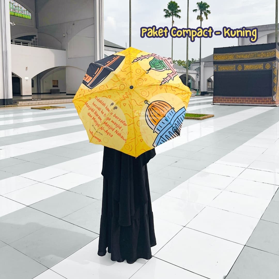 Paket-Compact-Payung-Lipat-Cloudpop-Kuning